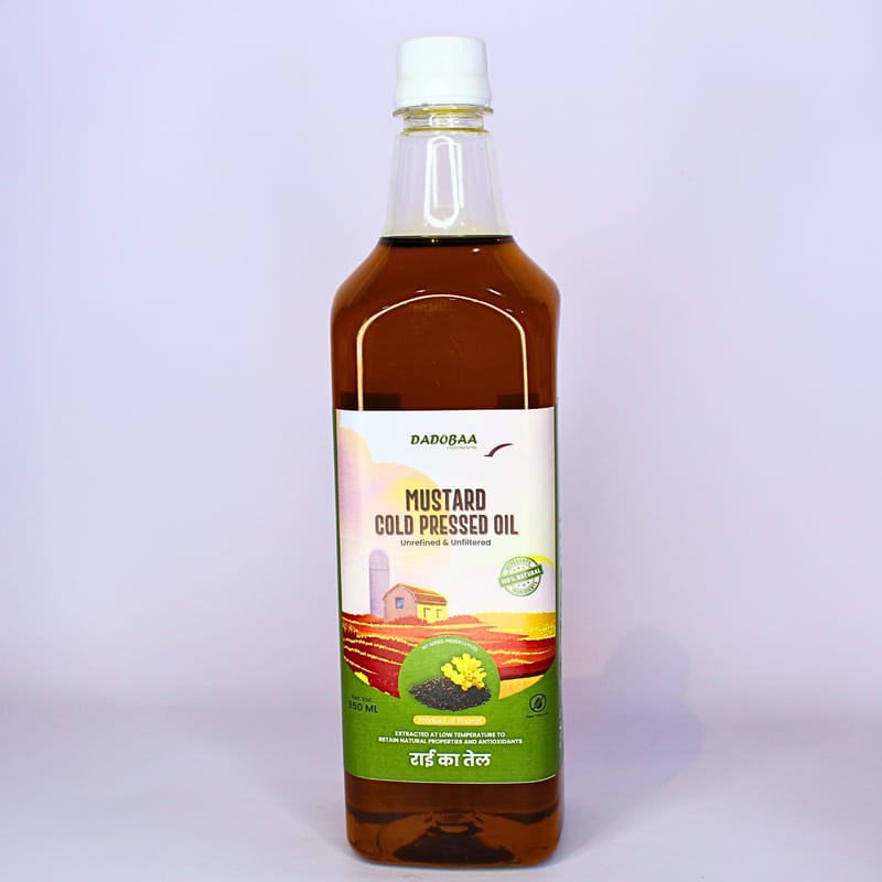 Black Mustard Cold Pressed Oil - Dadobaa