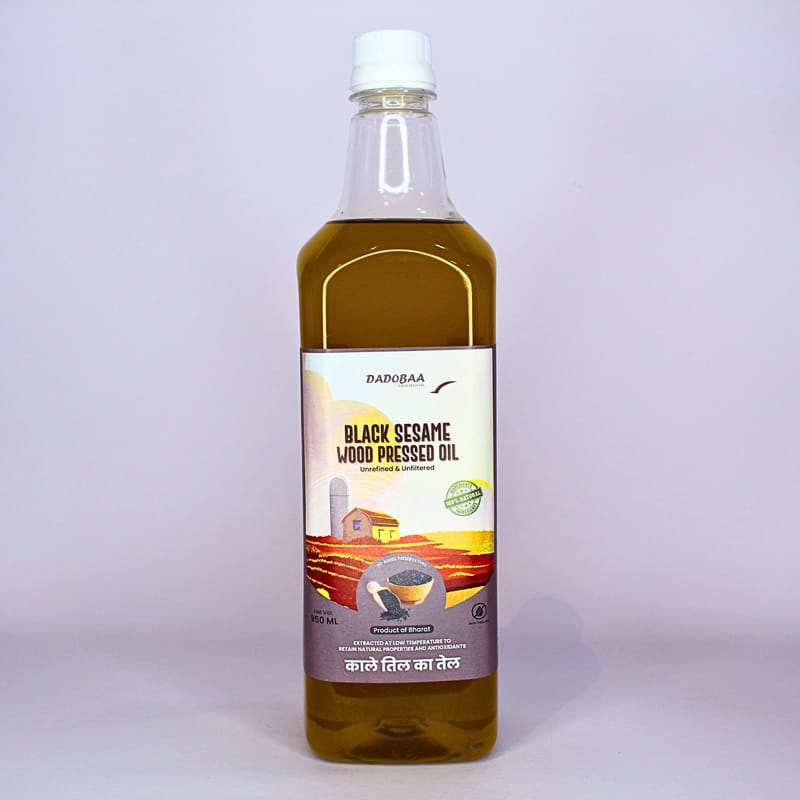 Black Sesame Wood Pressed Oil - Dadobaa