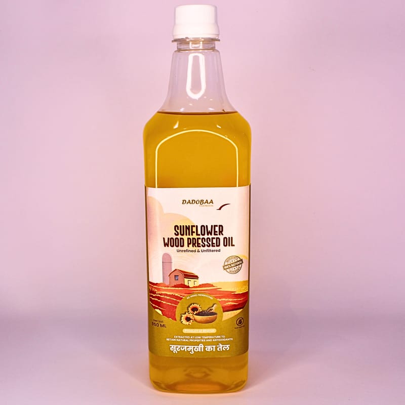 Sunflower Wood Pressed Oil - Dadobaa