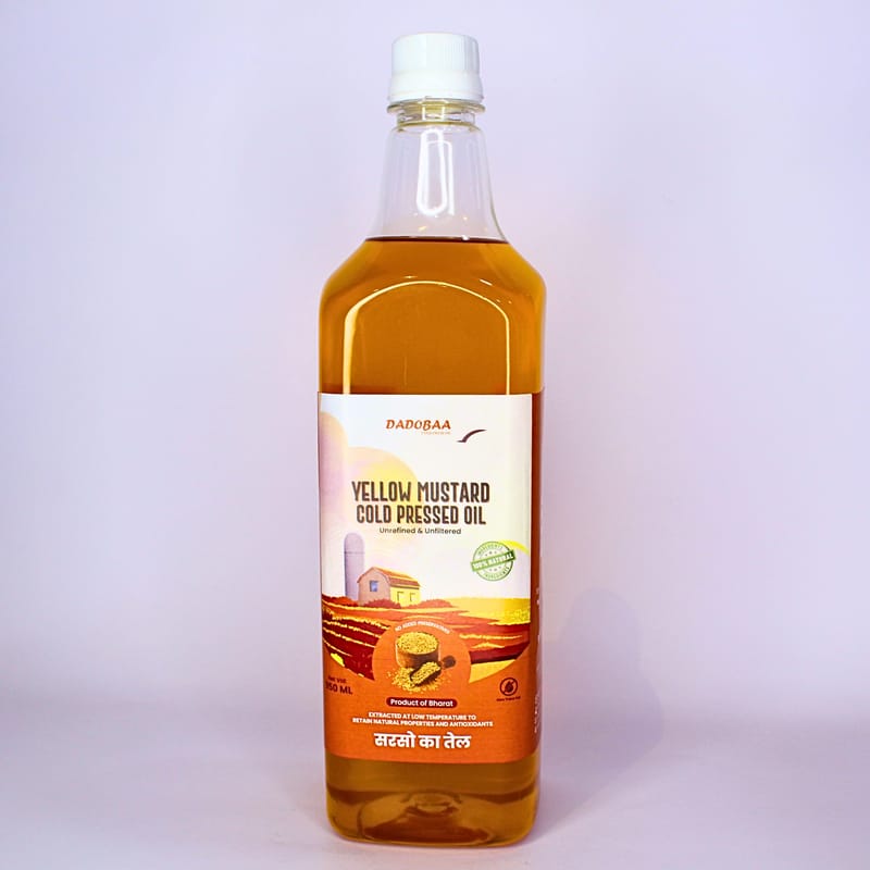 Yellow Mustard Cold Pressed Oil - Dadobaa